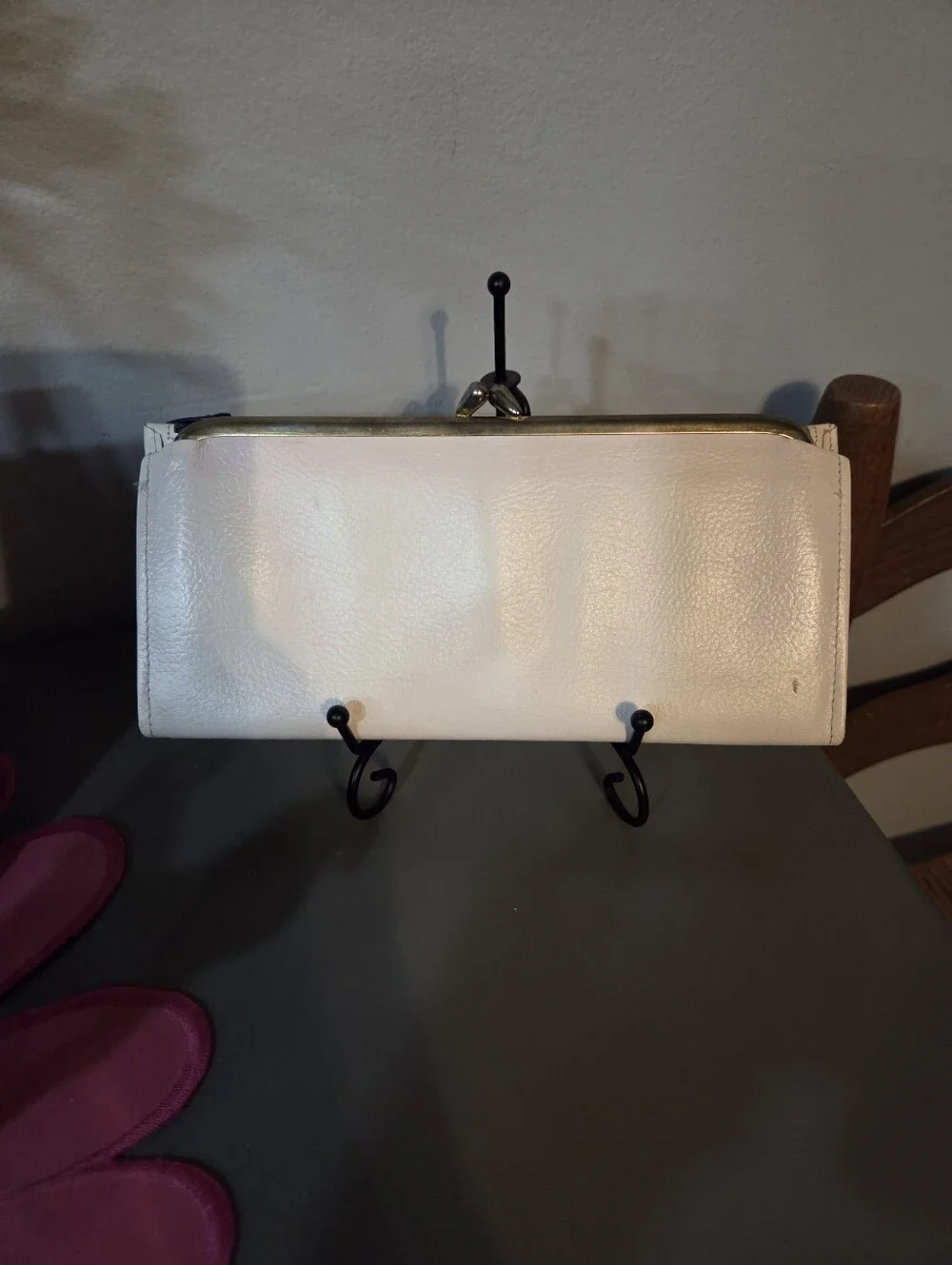 BUXTON LONG WALLET COWHIDE Rare Piece